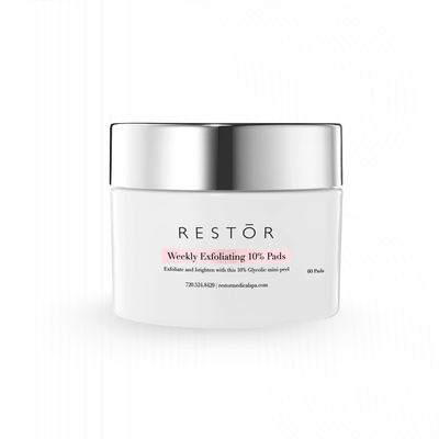 RESTOR 10% Glycolic Exfoliating Pads